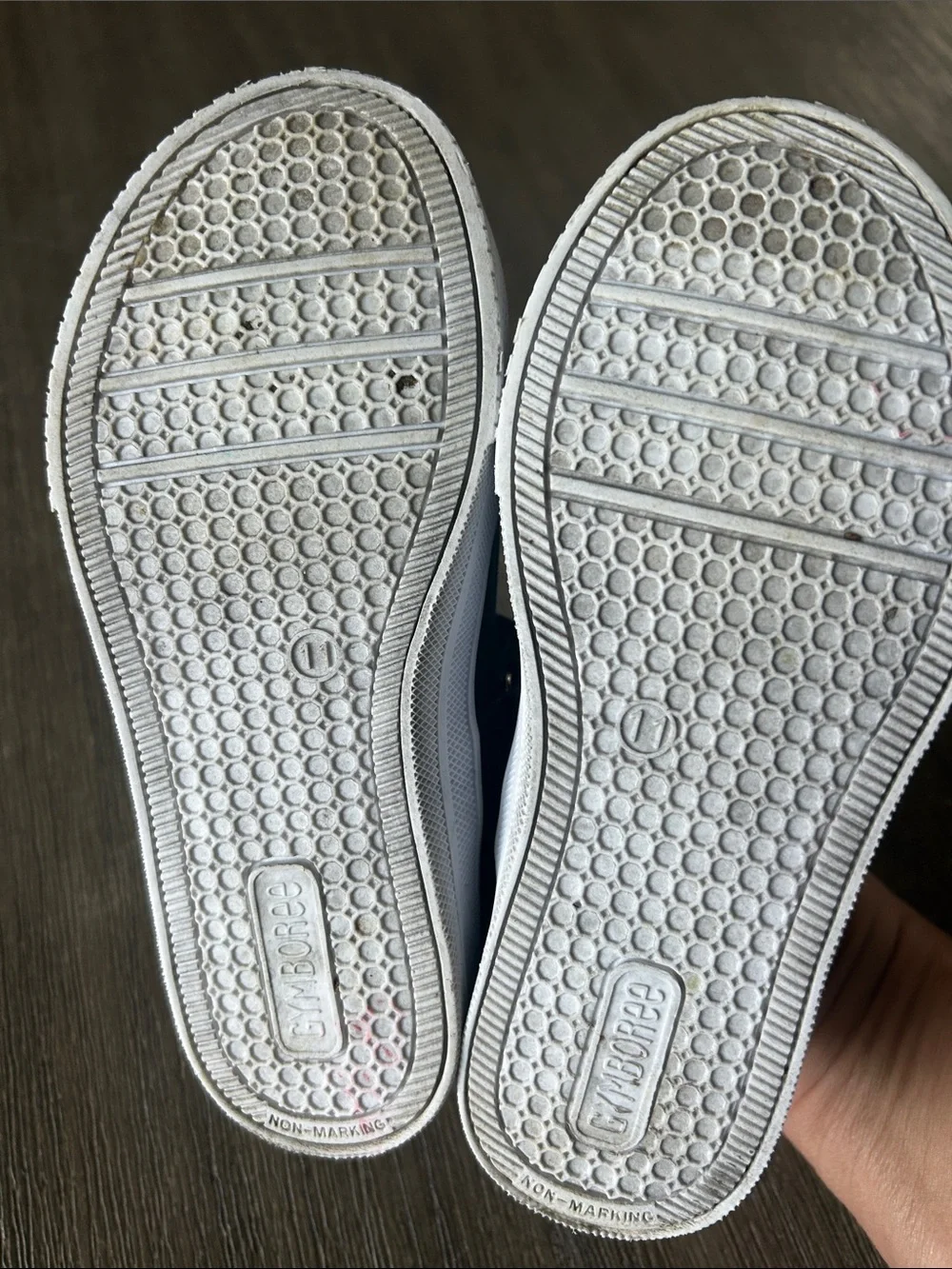 Gymboree Dark Blue Canvas Mary Jane Shoes with Bow, Like New, Sz. 11.
